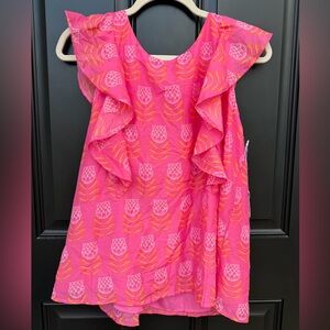 J. Marie  Floral Ruffle Women’s Blouse